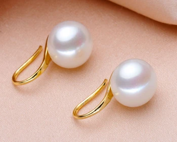 

ry00425 TOP AAA+++ bread white akoya pearl earring