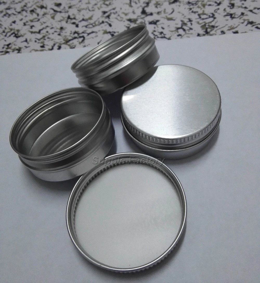 1000pcs/lot 15g screw on lids aluminum jar, gram metal cream jar
