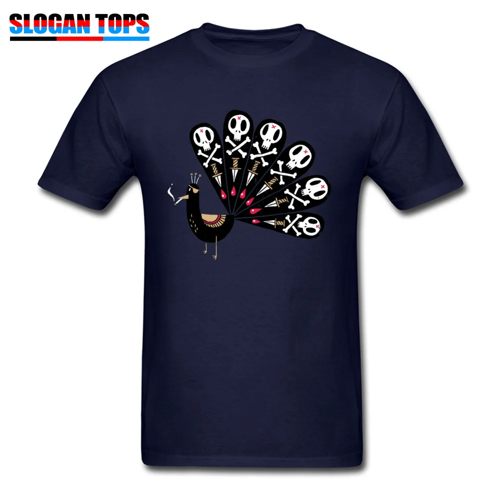  Mens Tshirts Dark Peacock 26052 Normal Tops Shirt All Cotton O Neck Short Sleeve Slim Fit T Shirt Father Day Top Quality Dark Peacock 26052 navy