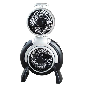 

220V Double Head Electric Turbine Air Convection Fan Household Landing Type Circulating Fan EU/AU/UK/US Plug