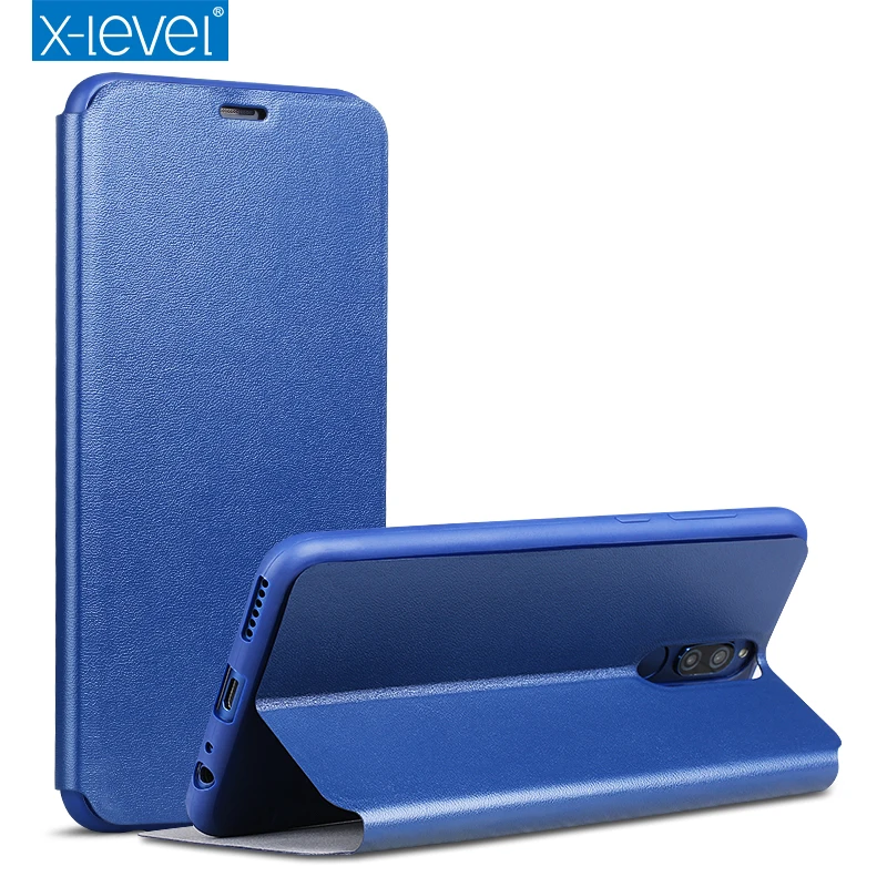 X-level роскошный флип-чехол из искусственной кожи чехол для huawei mate 10 Lite чехол для телефона чехол для huawei Honor 9i/Nova 2i чехол с подставкой