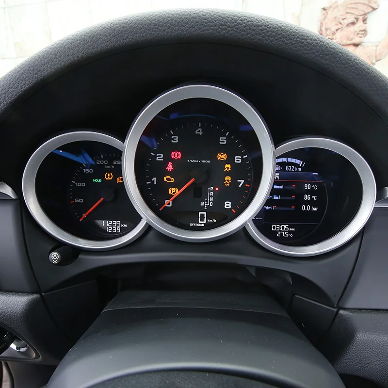3 шт. наклейки на крышку капота автомобиля из АБС пластика для Porsche Macan 2014 2015 2016 2017