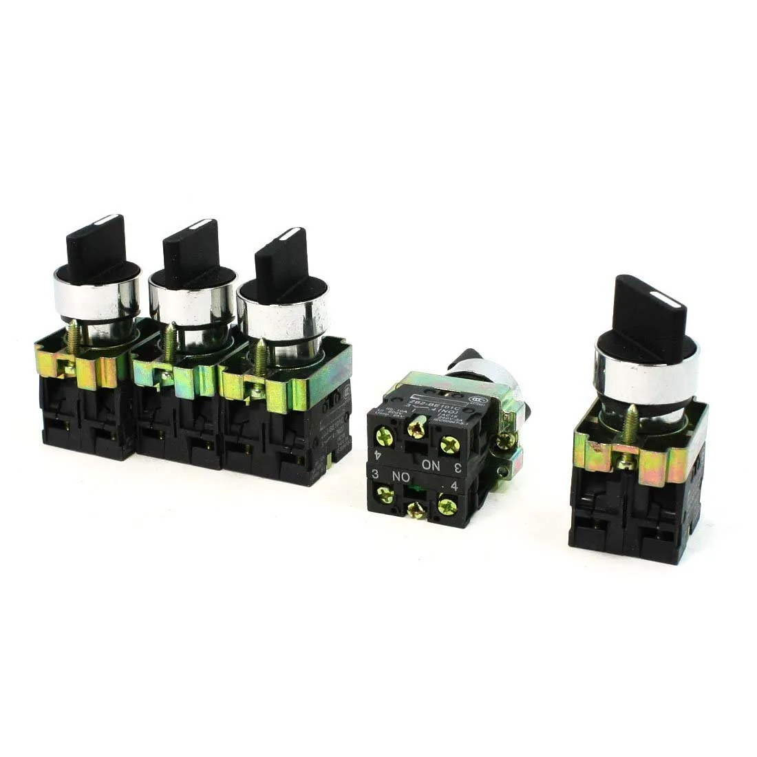 

10A Ith 600V Ui Lug Control 4 Terminal 3 Position DPST 2NO Rotary Switch 5Pcs