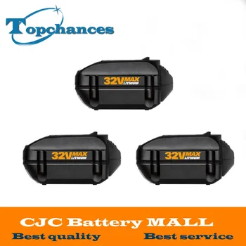 

3PCS High Quality WA3537 MAX Lithium 32V 2.0 Ah Battery Replacement for WORX Models WG175, WG575, WG575.1 and WG924