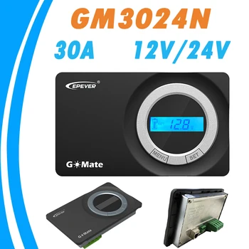 

EPever Newest 30A Flush Mount Solar Charge Controller 12V 24V Negative Ground Aesthetically Clean PWM Solar Regulator GM3024N