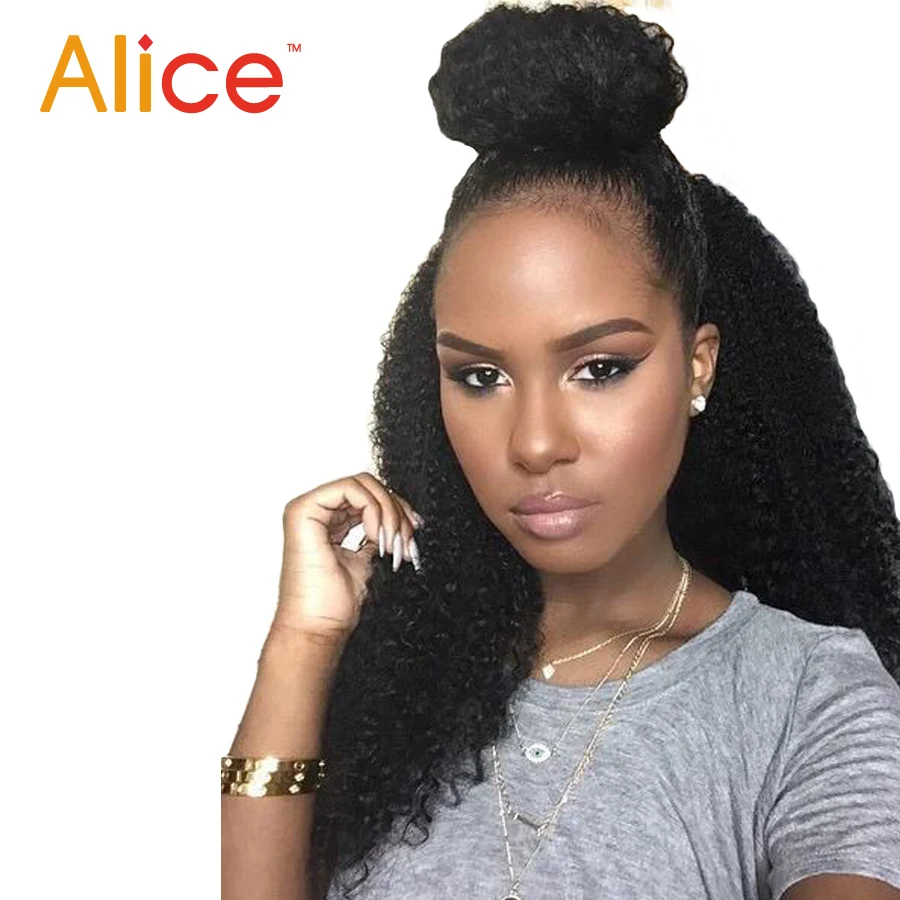 

Sexy Malaysian Virgin Curly Hair Wig Afro Kinky Curly Glueless Lace Front/Full Lace Human Hair Wigs Baby Hair Natural Hairline