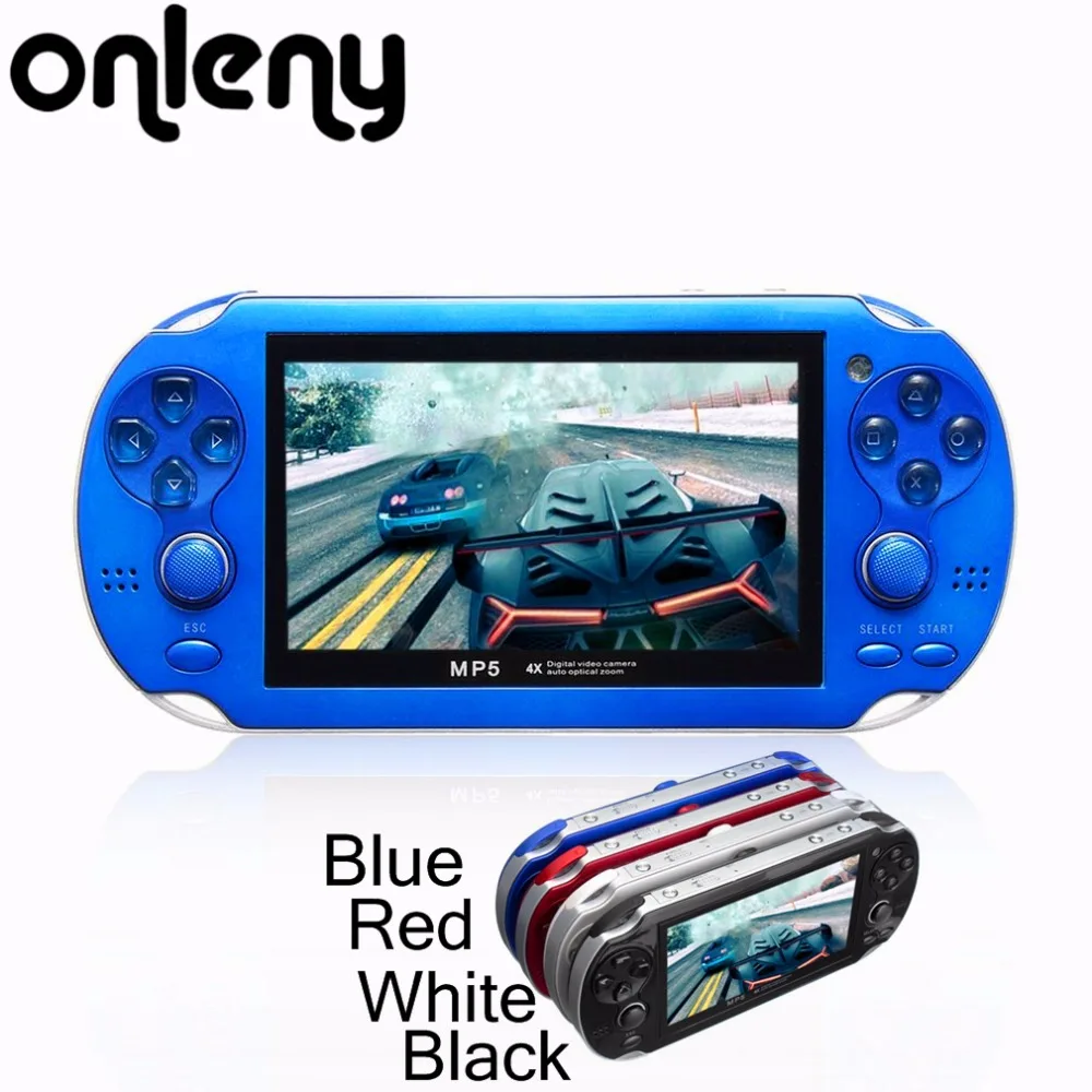 

4.3 Inch HD Portable Handheld Game Players MP5 8GB Support For Camera Video E-book GBA Games TF Card Built-in Microphone