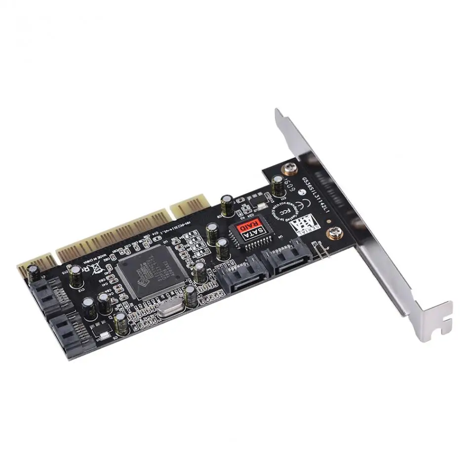 PCI to 4 Внутренний SATA порт 1,5 Гбит/с Sil3114 чипсет RAID контроллер карты добавить на карты