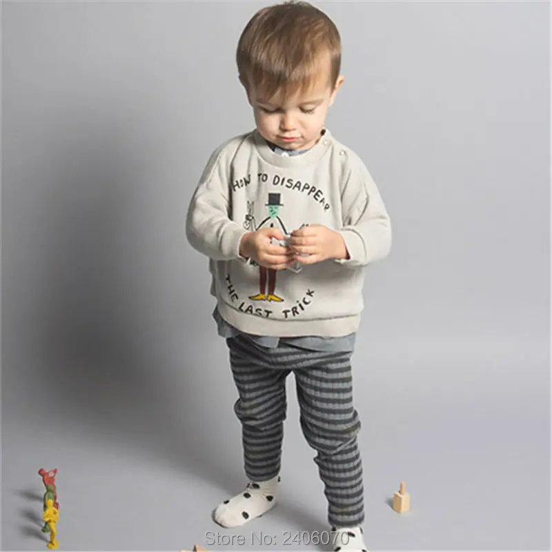 For Boys Girls Clothes T-Shirts Sweater Autumn Winter New style Baby Kids Magician Printing Tees Tops Children Clothing Cotton 2