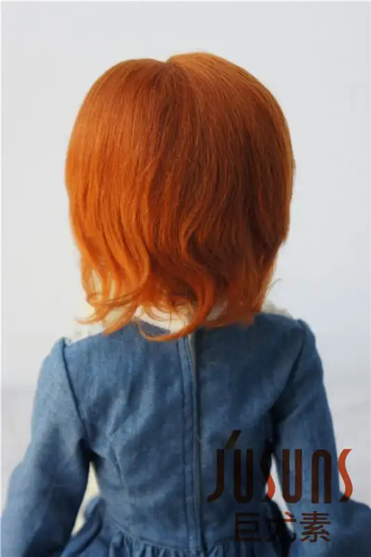 JD248 1/3 SD небольшое леди вьющиеся BJD мохер кукла парик кукла wigd 8-9 дюймов