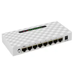 10/100/1000 Мбит/с полнодуплексный 8 коммутатор концентратор lan гигабит Ethernet Настольный сетевой коммутатор (US Plug)