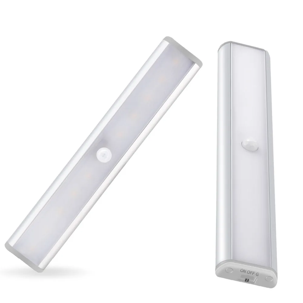 Mini LED Under Cabinet Light PIR Motion Sensor Lamp 10 ...
