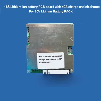 

60V 16S li ion battery PCB and BMS 67.2V with 40A constant charge and discharge current for electric moped or scooter li battery