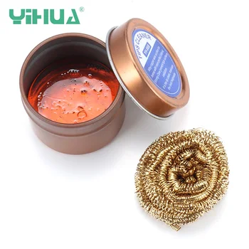 

YIHUA 08B 1PC Iron Tips Soldering Flux Rosin Flux Alloy Copper Lead Free Tip Cleaner Welding For Rework Station