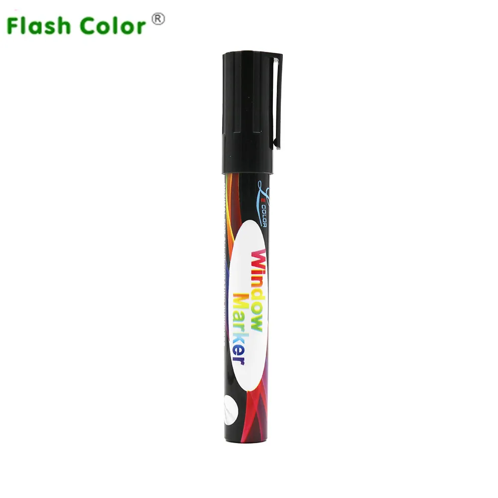 Flashcolor 10pcs/set Liquid Chalk Paint Markers Erasable black Liquid