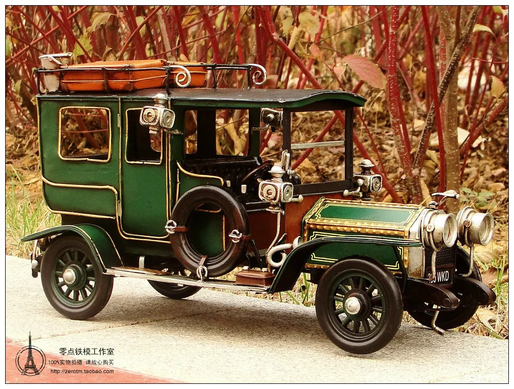 Ручная ручная работа Rolls-Royce Серебряный призрак CarTinplate старинная фотография