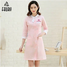 Высокое качество для докторов медработников медицинские врачебные униформы лабораторное пальто одежда с длинными рукавами больница Клиническая Рабочая одежда