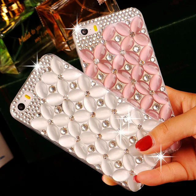 

Shining Diamond Opal Phone Case For Sony Xperia XA1 XA Ultra M5 X XZ1 Compact XZ XZS L3 Phone Back Cover For Sony Z1 Z2 Z3 Z4 Z5