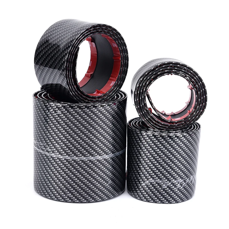 

Car Stickers Carbon Fiber Rubber Styling Door Sill Protector Goods Accessories