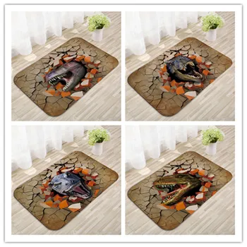 

High Quality Terrible Absorbent Mat Super Soft Door Mat Vibrant Tyrannosaur Image Welcome Door Mat Home Decoration Carpet