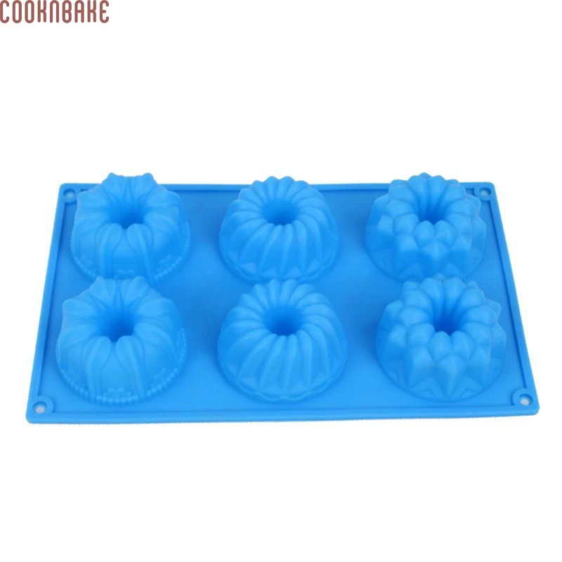 Cooknbake DIY 6 решеток силиконовые формы торт подсолнечника пончик пудинг плесень Мыло плесень cdsm-136