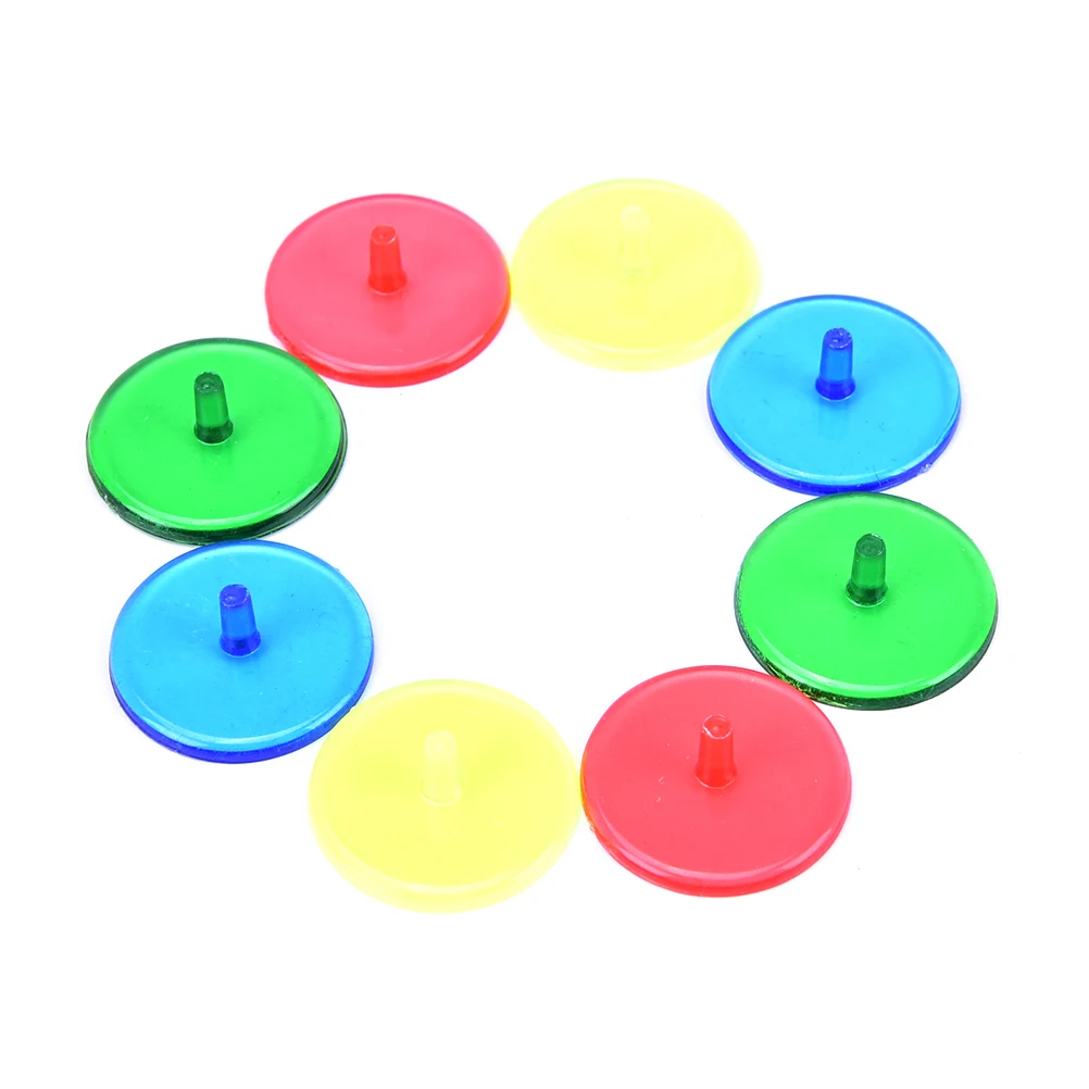 100pcs Transparent Plastic Golf Ball mark Position Markers Assorted