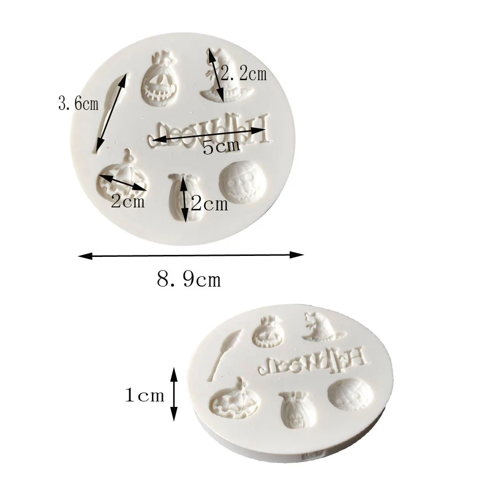 Хэллоуин серии силиконовые формы помадка формы украшения торта инструменты форма для шоколадной мастики, Sugarcraft, кухонные аксессуары