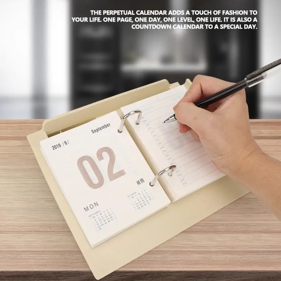 Простой модный стиль деревянный флип календарь настольный офисный декоративный календарь деревянный календарь