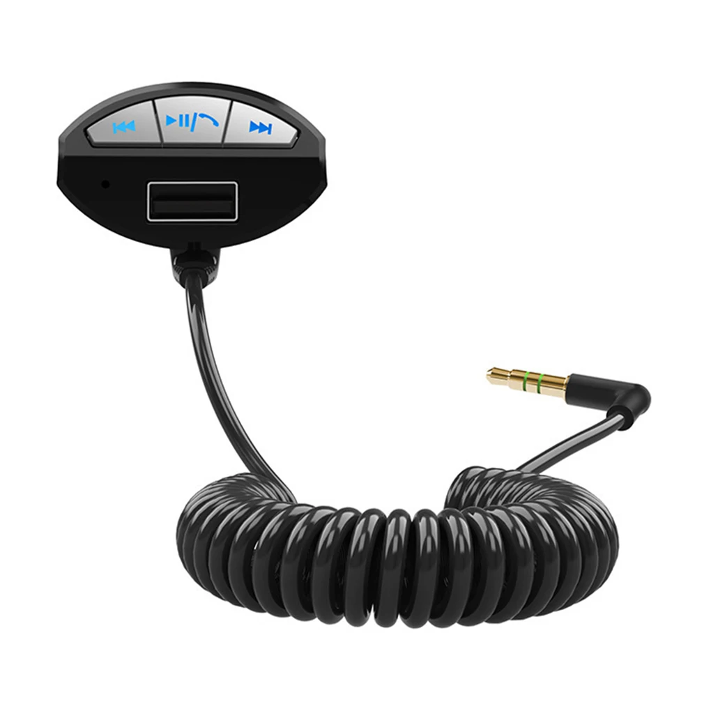 Автомобильная гарнитура Bluetooth 3,0 A2DP 3,5 мм AUX стерео аудио музыкальный приемник адаптер DC5V 2.1A USB зарядное устройство для смартфона