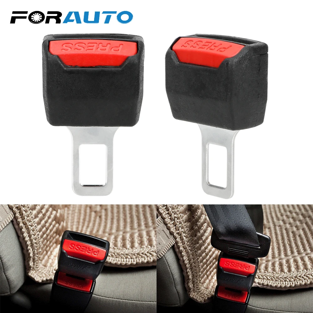 

FORAUTO 2 Pieces Car Seat Belt Buckle Extender Safety Belts Plug Alarm Canceller Safety Belt Plug-in Mother Converter Universal