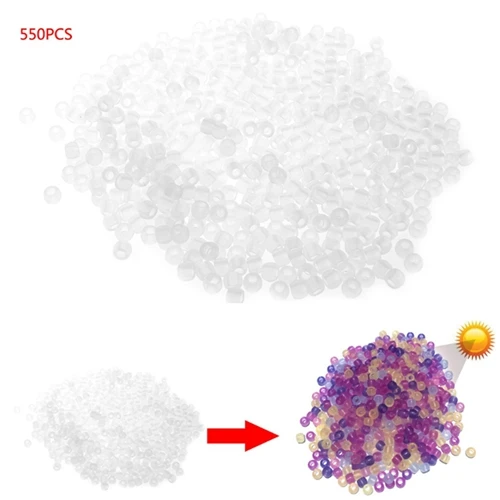 Уф прозрачные цветные бусины, меняющие цвет жемчужины на солнце для изготовления ювелирных изделий/рукоделия - Цвет: A without luminous