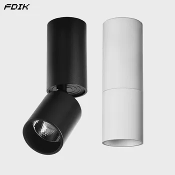 

Retractable Dimmable LED Downlights 7W10W15W COB LED Ceiling SpotLights AC85-265V LED Wall Lamps Warm Cold White Indoor Lighting
