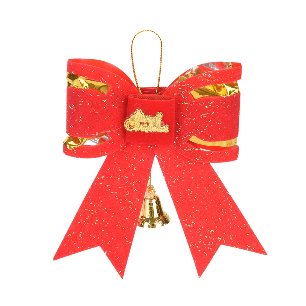 Бант для рождественской ёлки-Узелок украшения для дома безделушки веселые рождественские вечерние украшения для сада банты украшения вечерние принадлежности красный узел бабочки