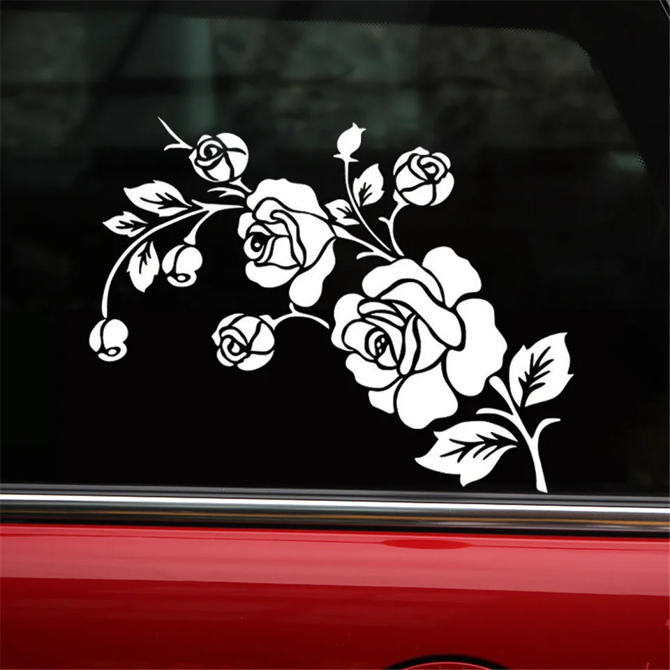 Waterproof Car Decoration Sticker Flower Window Decoration Vinyl Decal Motorcycle Reflective Car Sticker Car Styling 1612CM  (3)