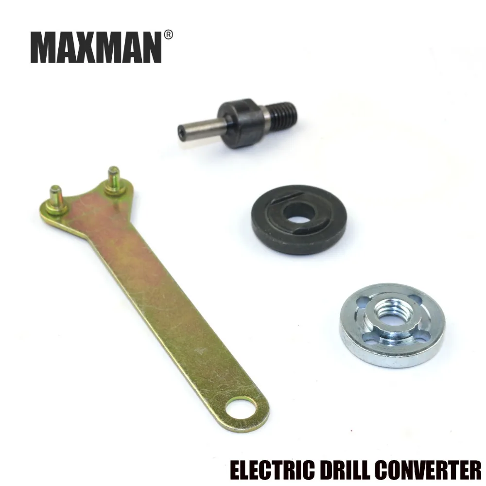 

MAXMAN 10mm Electric Drill Converter Spindle Adapter M10 Angle Grinder Polish Connecting Rod for Grinder Cut Off Wheels Disc