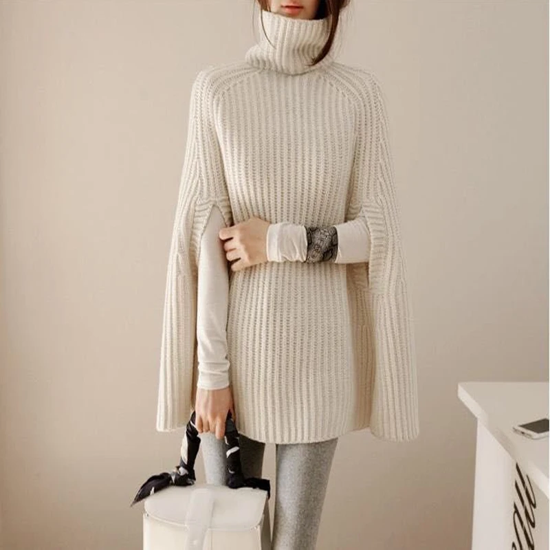 2018 Fashion Korean Style Unique Design Women Sweaters Autumn Winter Thicken Turtleneck 