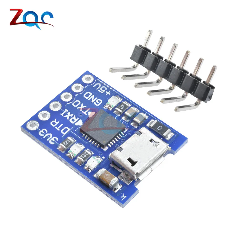 Преобразователь CJMCU CP2102 с Micro USB на UART TTL модуль последовательный преобразователь 6