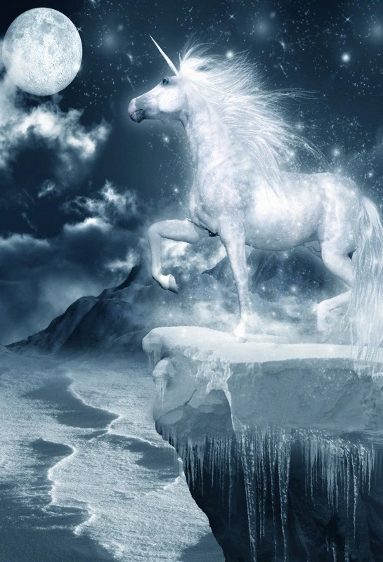 Laeacco Abstrait Brillant Licorne Pegase Lune Bebe Nouveau Ne Arriere Plans De Photographie Pour Studio Photo Vinyle Personnalise Decors Accessoires Aliexpress