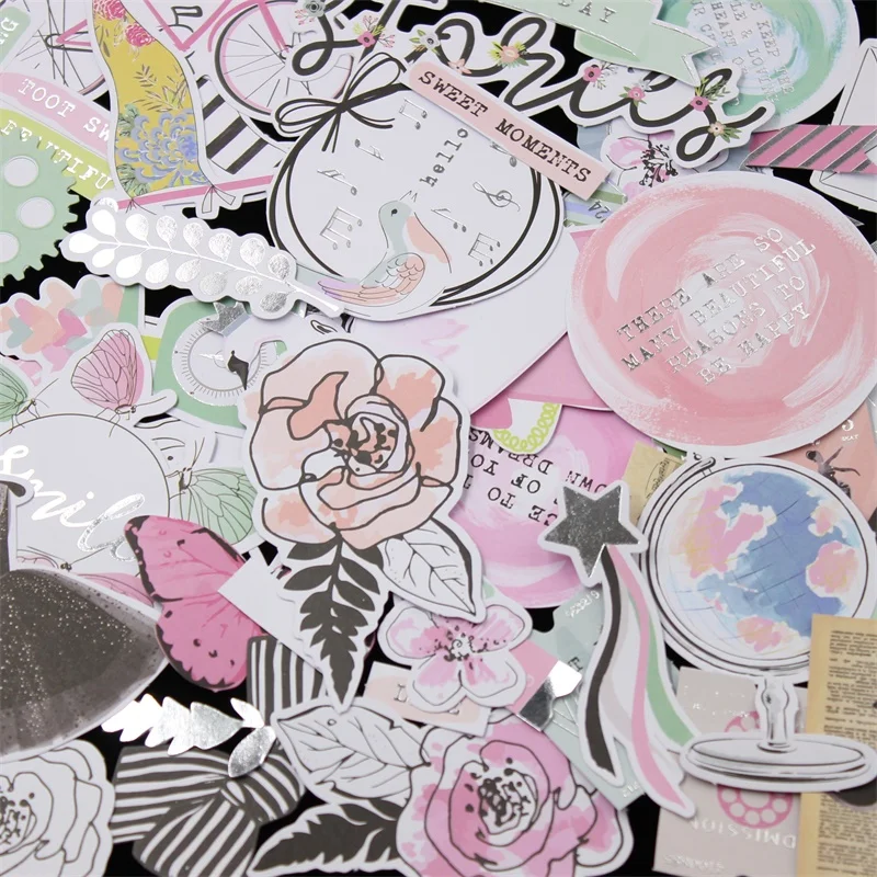 

KSCRAFT 120pcs Wonderful Day Colorful Cardstock Die Cuts for Scrapbooking Happy Planner/Card Making/Journaling Project