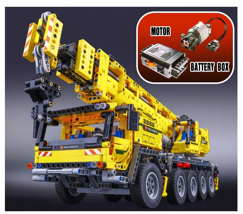 Carro a Lepining Motor de Energia Blocos de Construção Técnica Móvel Guindaste mk ii Modelo Crianças Brinquedo Tijolos Presente Natal Dhl 20004 42009 4 China block building Suppliers