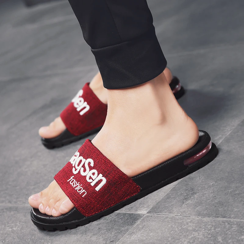 Billig ROMMEDAL Hausschuhe Sommer Männer Casual Schuhe Bequeme Sandalen Hausschuhe Nicht Slip Bad Hause 2019 Marke Rutschen Wohnungen Tenis