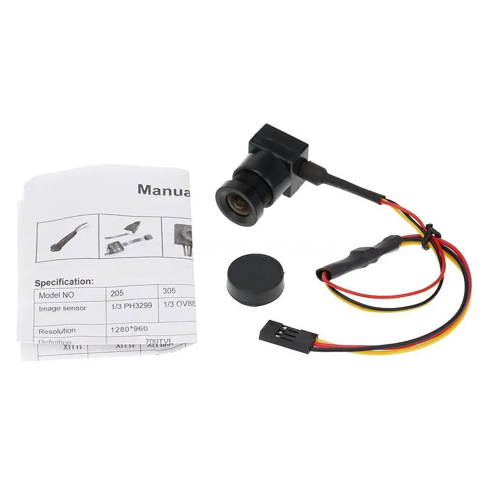 

Wholesale Super Mini Wide Angle 700TVL 3.6mm NTSC Format Camera for RC QAV250 FPV V1O4