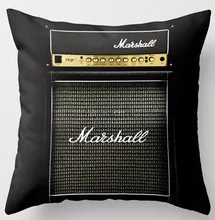 Personalizado Guitarras eléctrica Marshall AMP Amplificadores especial para música manía fresco cremallera cuadrado Mantas almohada Cojines caso