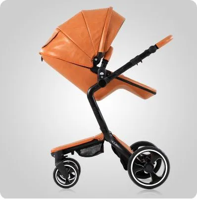 Foofoo детская коляска с высоким пейзажем, детская кожаная коляска