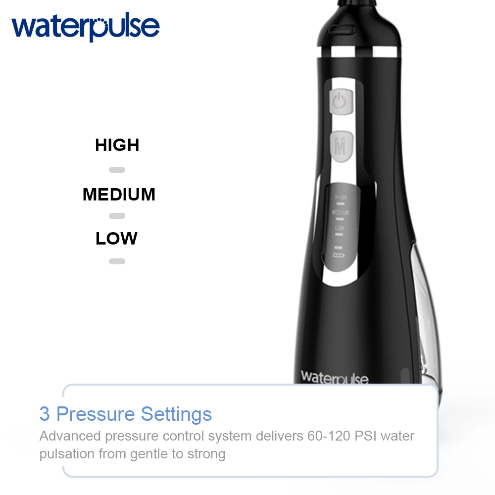 Waterpulse V500 Портативный ирригатор для полости рта воды ирригатор водяной Флоссер Cordles Ирригатор для полости рта с дорожная сумка массаж чистый зубной нити Стоматологическая ирригаторы