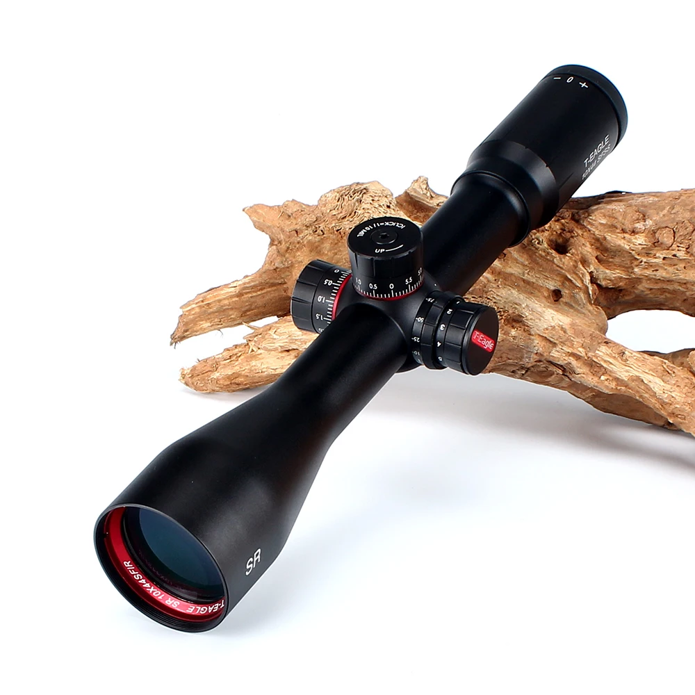 T-Eagle SR 10X44 SFSS Hunting Riflescopes Side Parallax Glass Etched Reticle Turrets Lock Reset Fixed Magnification 10X Scope (4)