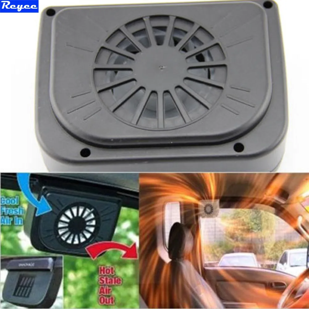 Solar Power Auto Car Air Vent Cool Fan Cooler Ventilation System