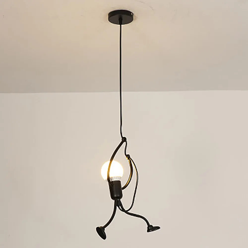 Креативная лампа вешалка украшение для дома Современная Очаровательная подвесная люстра креативная железная лампа для людей элегантная вешалка люстра