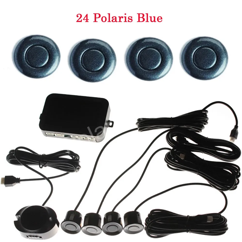high quality Auto car Parking Sensor Kit 4 Sensors 12V 44 colors for