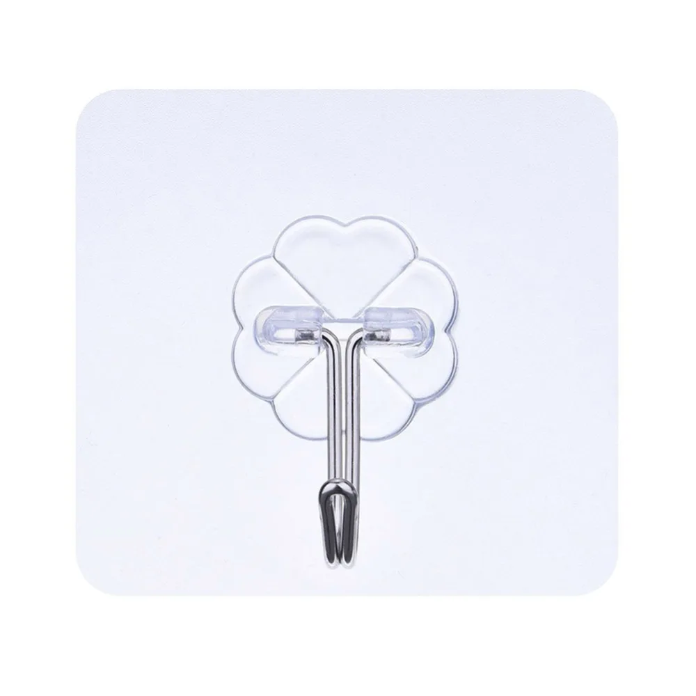 

5pcs/lot High Quality Transparent Sucker Hook Bathroom Kitchen Door Wall Waterproof Hanging Hook Nail-free Load-bearing Hook